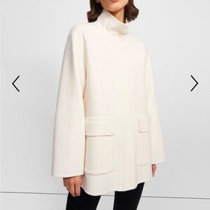 NWT Utility Coat in Double-Face Wool-Cashmere Sz Small